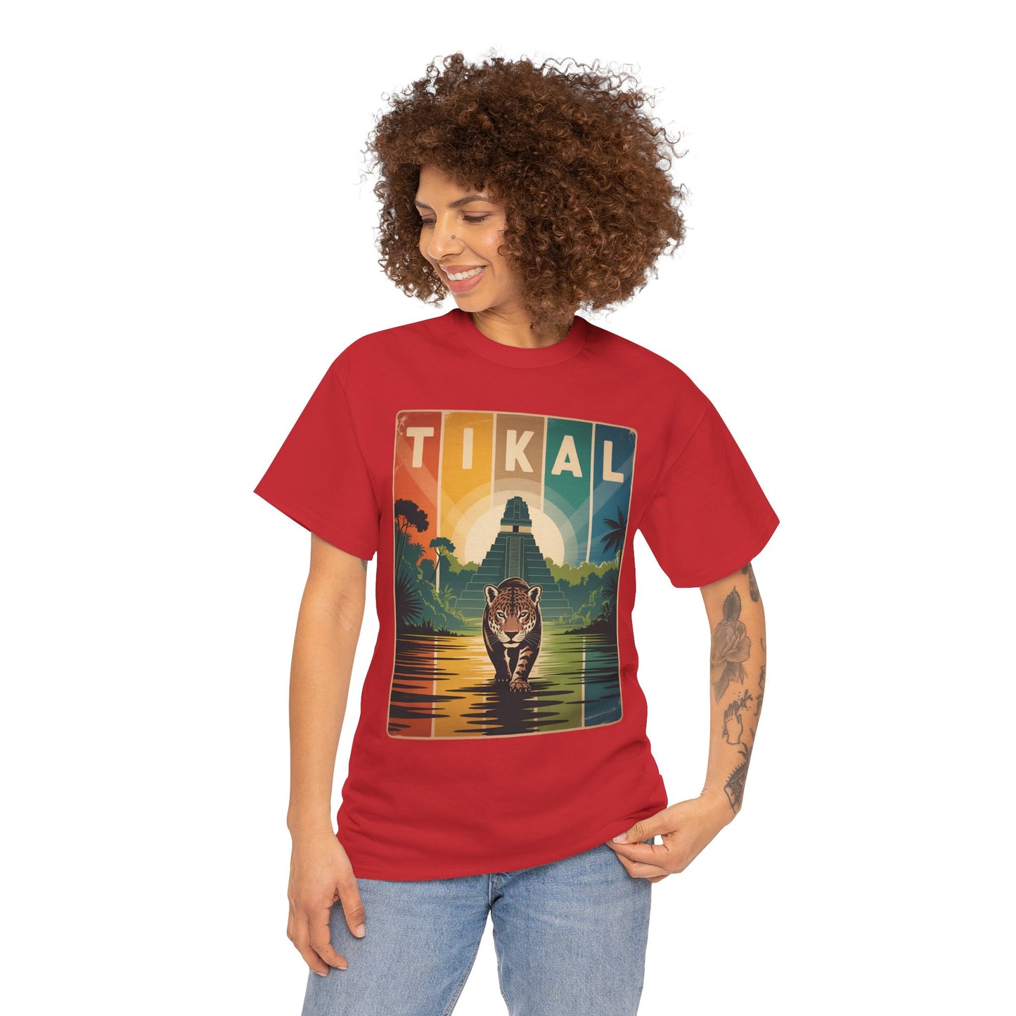 Tikal Jaguar T-Shirt — Guatemala Petén Animal Design