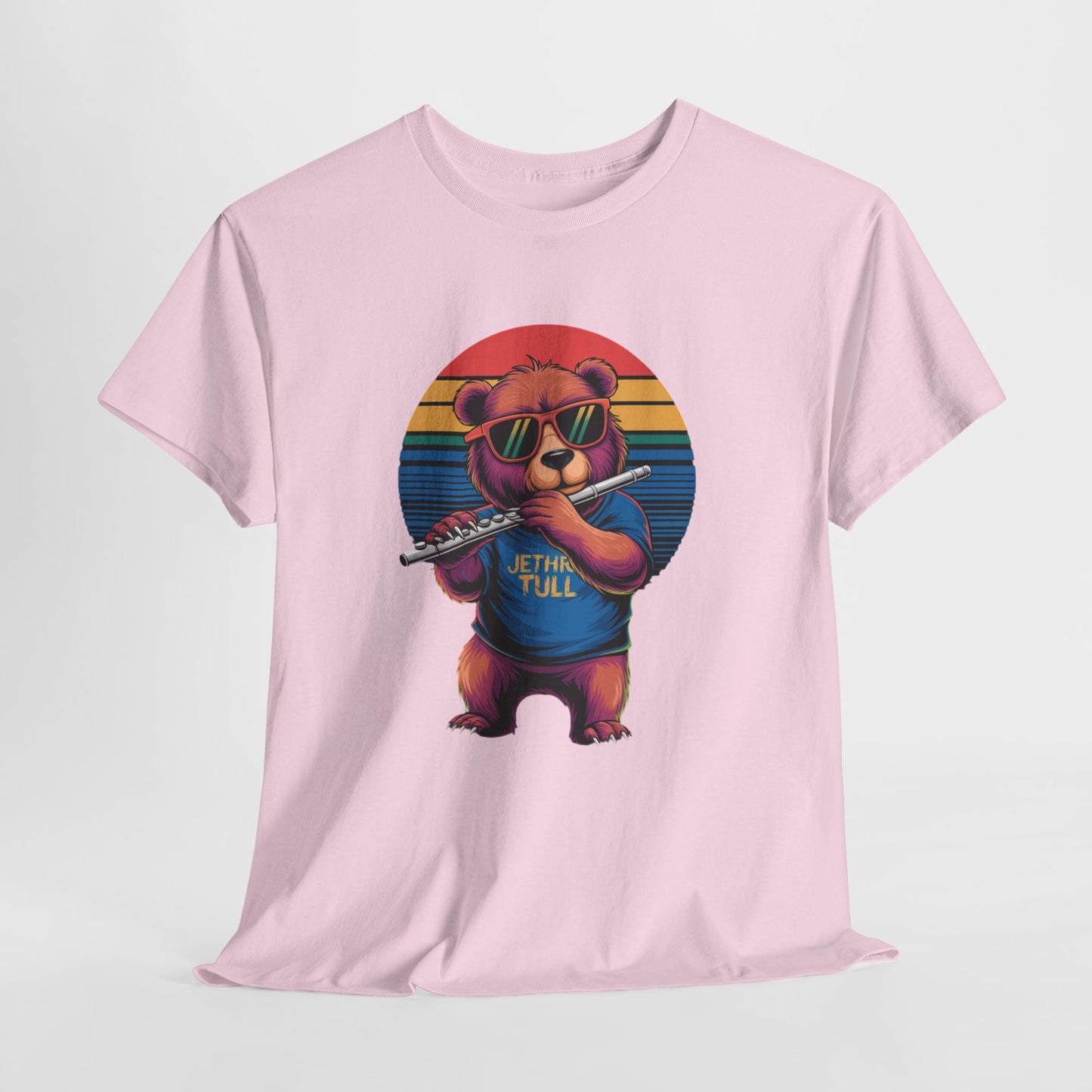 Musician Bear Playing Flute T-Shirt | Flute Lover Graphic Tee