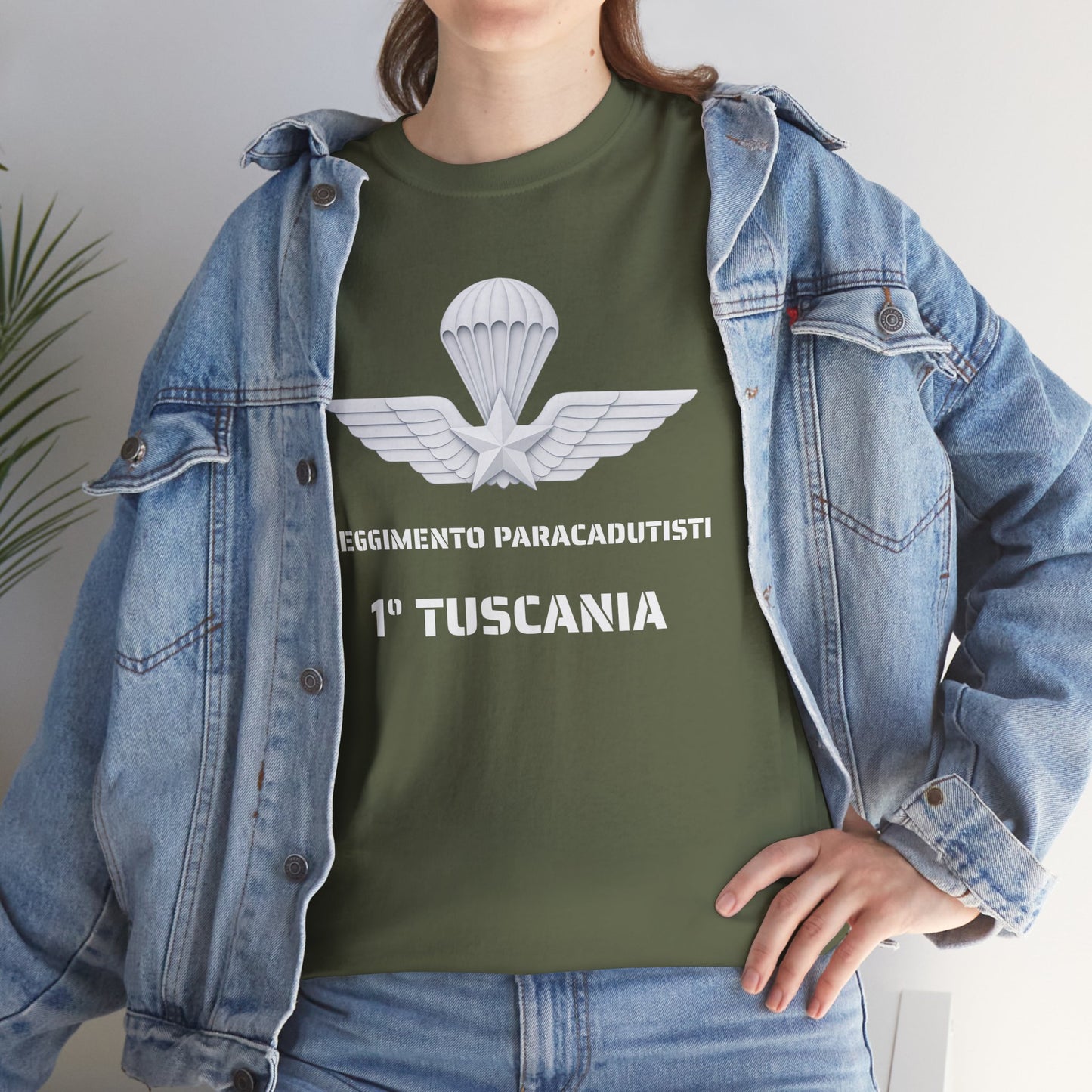 Paracadutisti Reggimento Tuscania Emblema T-Shirt | 1 Tuscania Paratrooper