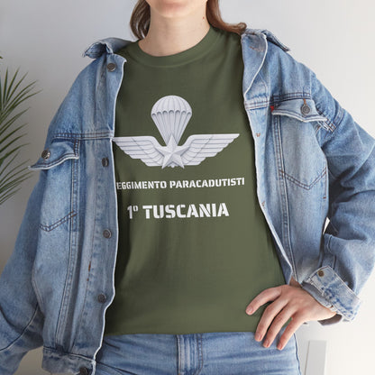 Paracadutisti Reggimento Tuscania Emblema T-Shirt | 1 Tuscania Paratrooper
