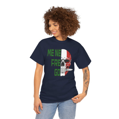 Maglietta Arditi "Me Ne Frego" - T-Shirt Patriottica con Teschio Tricolore