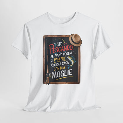 Maglietta da Pesca Uomo Divertente - T-Shirt Pescatore con Frase Spiritosa, Idea Regalo per Amanti della Pesca