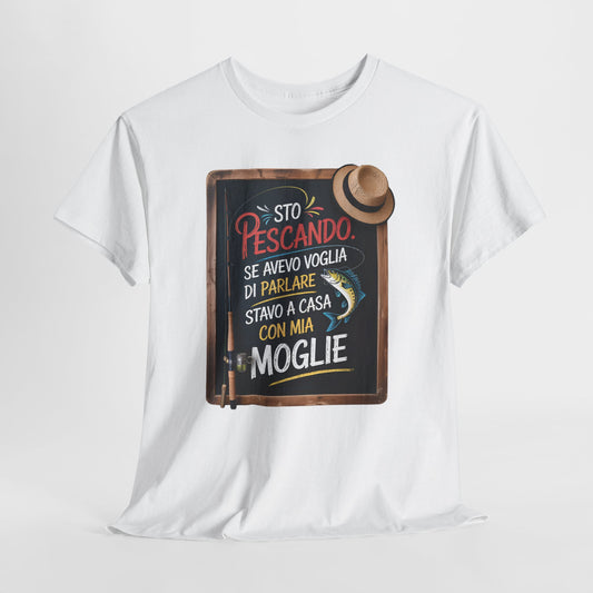 Maglietta da Pesca Uomo Divertente - T-Shirt Pescatore con Frase Spiritosa, Idea Regalo per Amanti della Pesca