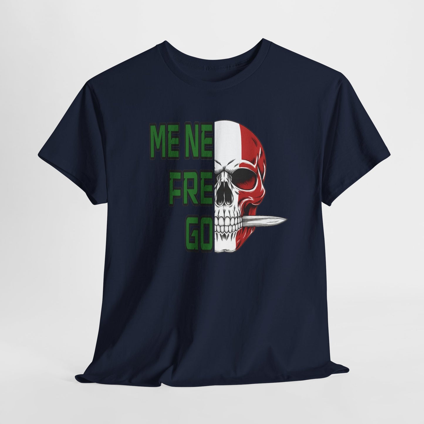 T-Shirt Arditi "Me Ne Frego" | Teschio Tricolore Italiano — Maglietta Militare Vintage