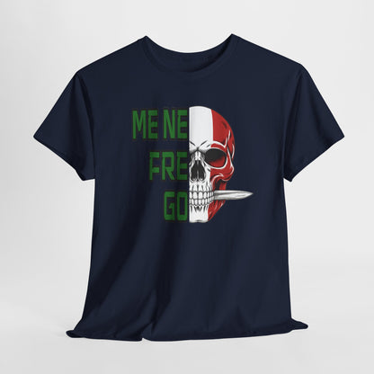 T-Shirt Arditi "Me Ne Frego" | Teschio Tricolore Italiano — Maglietta Militare Vintage