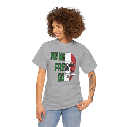 Maglietta Arditi "Me Ne Frego" - T-Shirt Patriottica con Teschio Tricolore