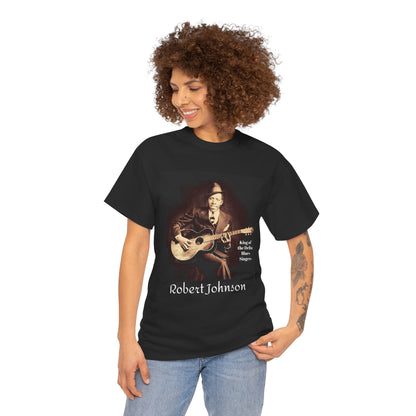 Robert Johnson King of the Blues T-shirt | Music Lover Tee, Vintage Retro Shirt
