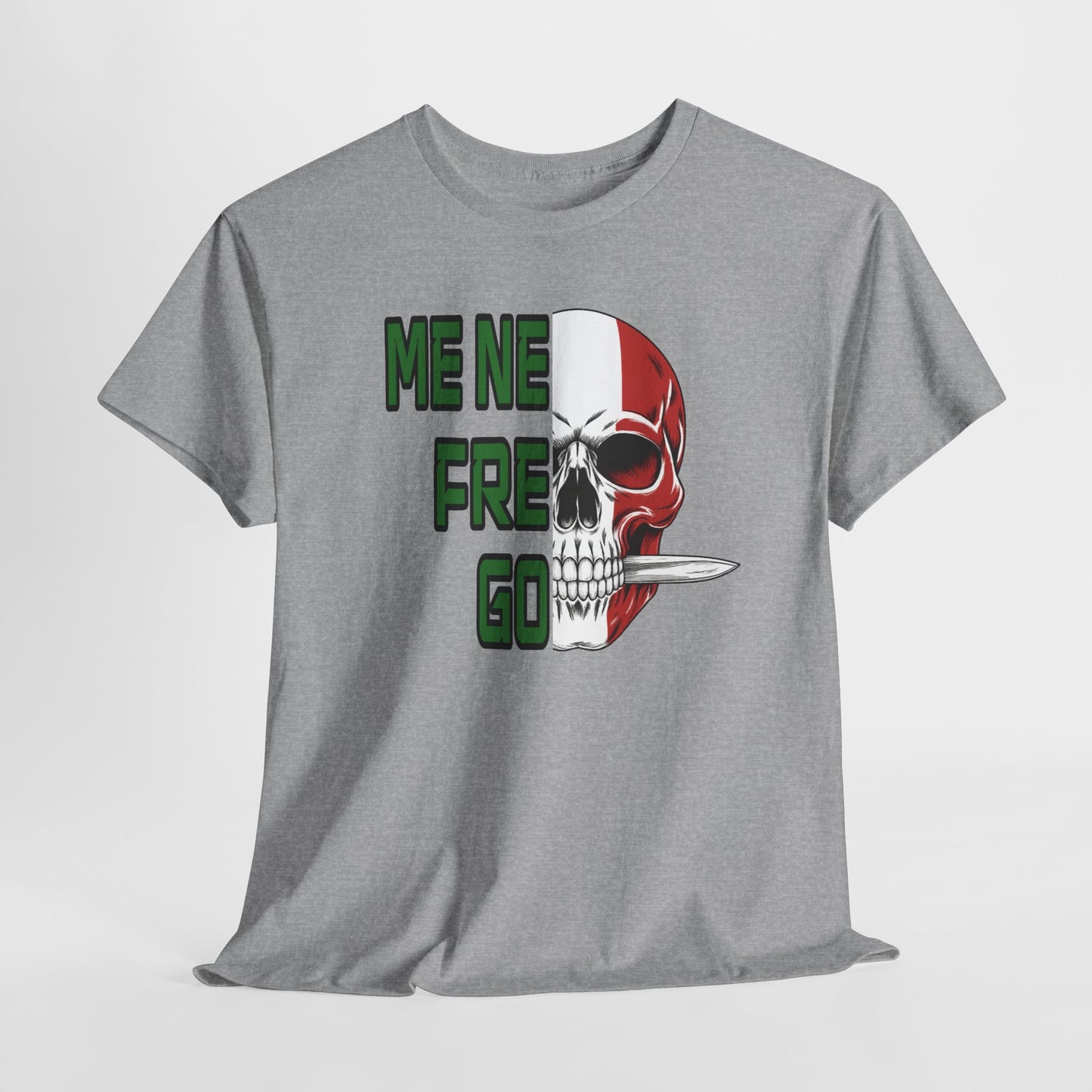 T-Shirt Arditi "Me Ne Frego" | Teschio Tricolore Italiano — Maglietta Militare Vintage