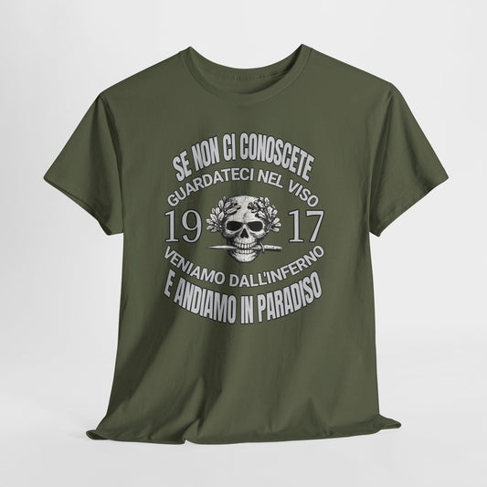 T-Shirt Arditi 1917 Me Ne Frego Militaria Italiana Grande Guerra Teschio