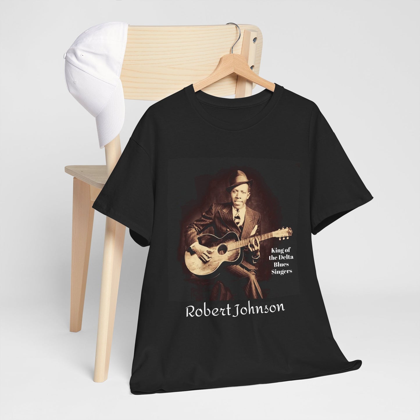 Robert Johnson King of the Blues T-shirt | Music Lover Tee, Vintage Retro Shirt