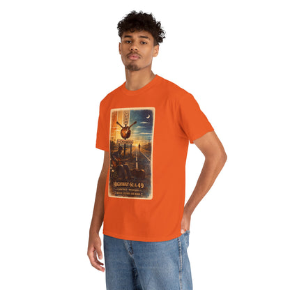 Robert Johnson Crossroads T-Shirt | Delta Blues Mississippi Tee | Route 61 Vintage Guitar Shirt
