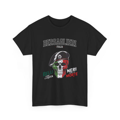 Maglietta Bersaglieri, Maglietta Esercito Italiano, Bersaglieri, Esercito Italiano, Arma dei Bersaglieri, Maglietta Teschio, T-shirt Italia
