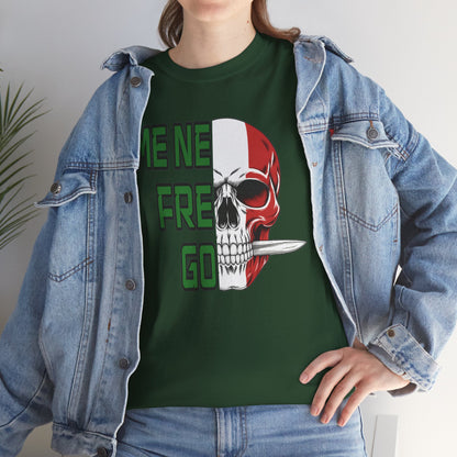 T-Shirt Arditi "Me Ne Frego" | Teschio Tricolore Italiano — Maglietta Militare Vintage