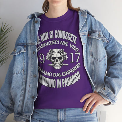 T-Shirt Arditi 1917 Me Ne Frego Militaria Italiana Grande Guerra Teschio