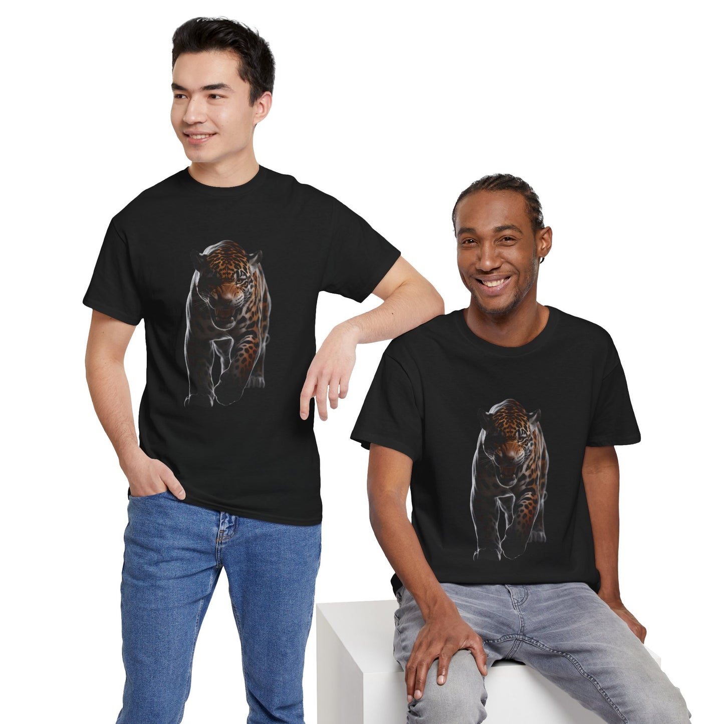 Jaguar Graphic T-Shirt - Jungle Animal Tee (Giaguaro)