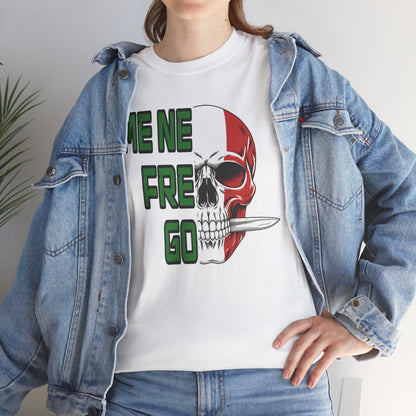 Maglietta Arditi "Me Ne Frego" - T-Shirt Patriottica con Teschio Tricolore