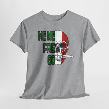 Maglietta Arditi "Me Ne Frego" - T-Shirt Patriottica con Teschio Tricolore