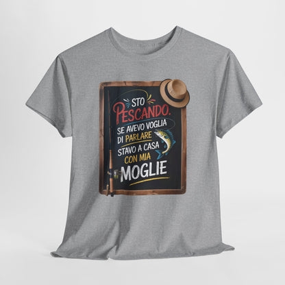 Maglietta da Pesca Uomo Divertente - T-Shirt Pescatore con Frase Spiritosa, Idea Regalo per Amanti della Pesca