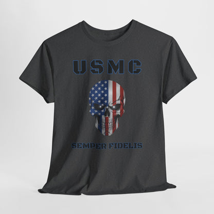 Marines USMC Semper Fidelis T-Shirt | Veteran Patriotic Military Pride Tee