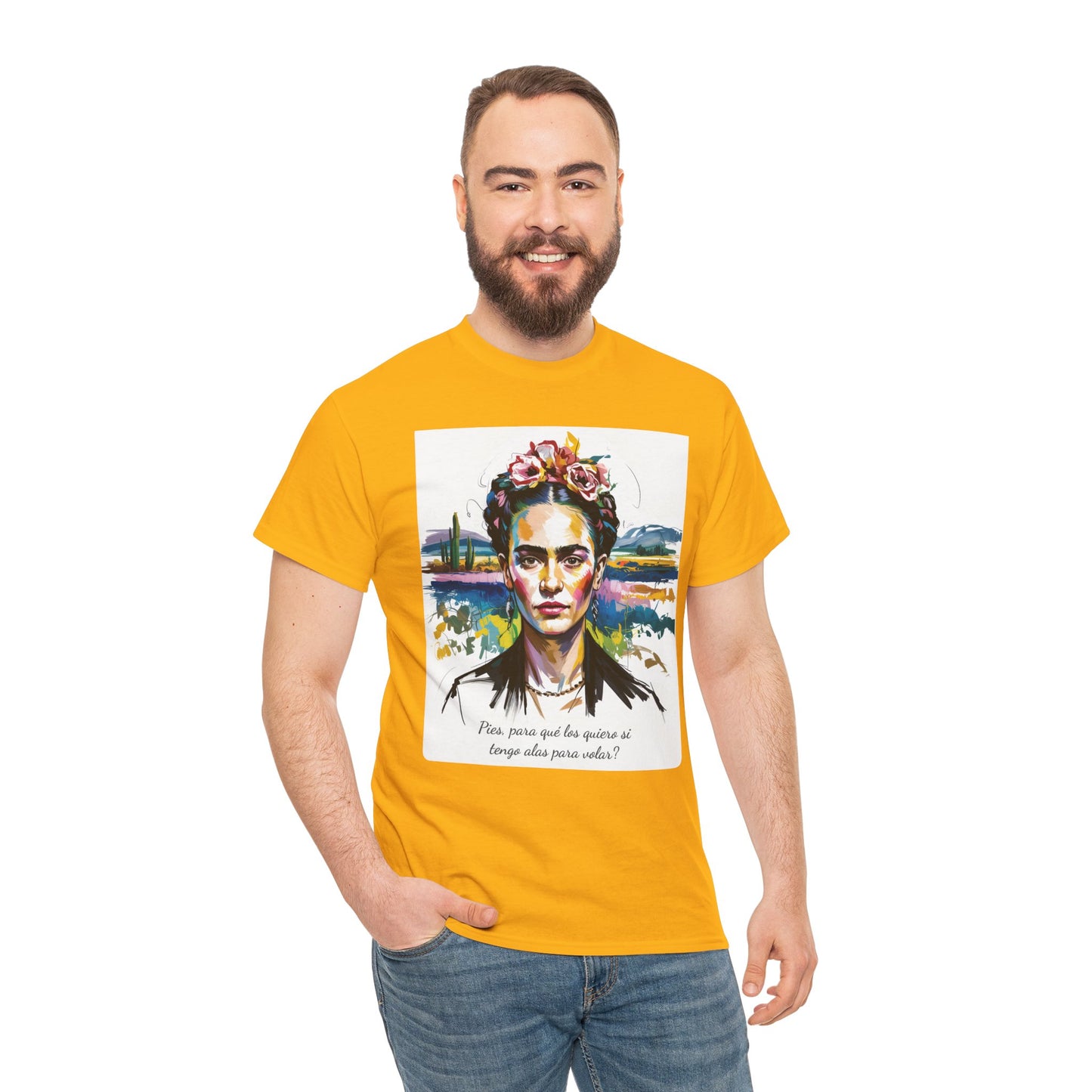 Frida Kahlo T-Shirt, Maglietta con Citazione di Frida Kahlo, Mexican Artist Tee, Gift for Art Lover, Unisex Cotton Tee, Art Inspired Shirt