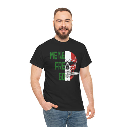 T-Shirt Arditi "Me Ne Frego" | Teschio Tricolore Italiano — Maglietta Militare Vintage
