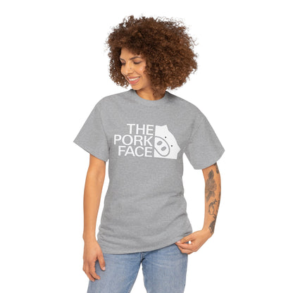 The Pork Face Funny Pig Parody T-Shirt | Pig Lover Graphic Tee