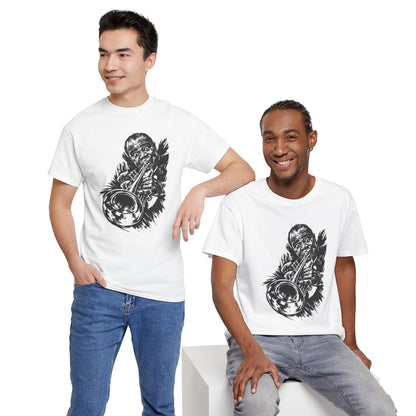 Louis Armstrong Jazz T-Shirt - Maglietta Jazz Tromba | Vintage Jazz Music Tee | Regalo per Amanti del Jazz | Musician Shirt