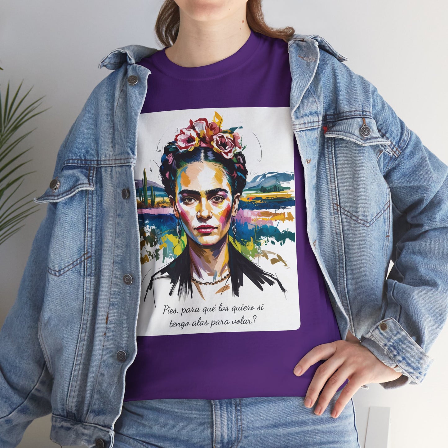 Frida Kahlo T-Shirt, Maglietta con Citazione di Frida Kahlo, Mexican Artist Tee, Gift for Art Lover, Unisex Cotton Tee, Art Inspired Shirt