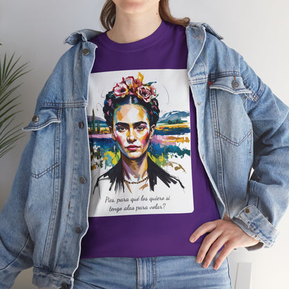 Frida Kahlo T-Shirt, Maglietta con Citazione di Frida Kahlo, Mexican Artist Tee, Gift for Art Lover, Unisex Cotton Tee, Art Inspired Shirt