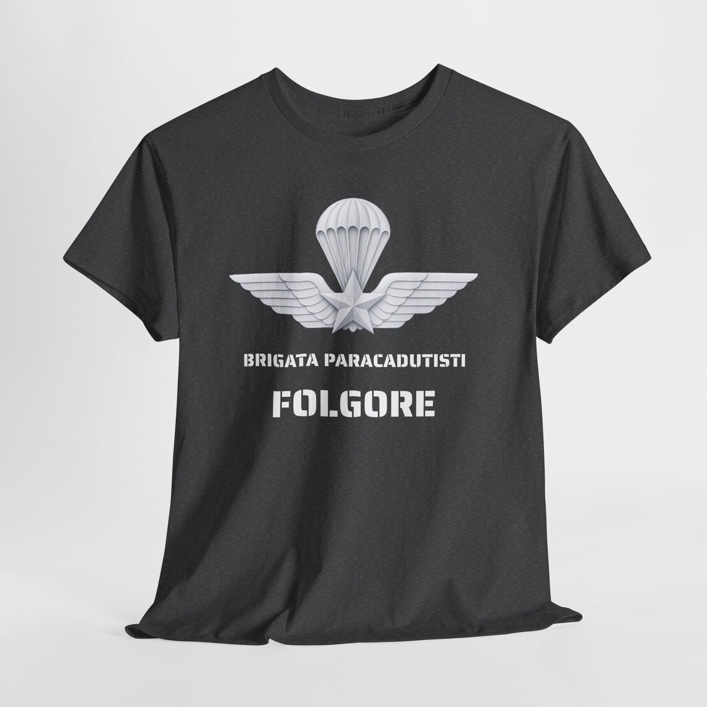 Paracadutisti Folgore T-Shirt Uomo - Brigata Paracadutisti Folgore - Maglietta Militare Italiana Regalo Esercito
