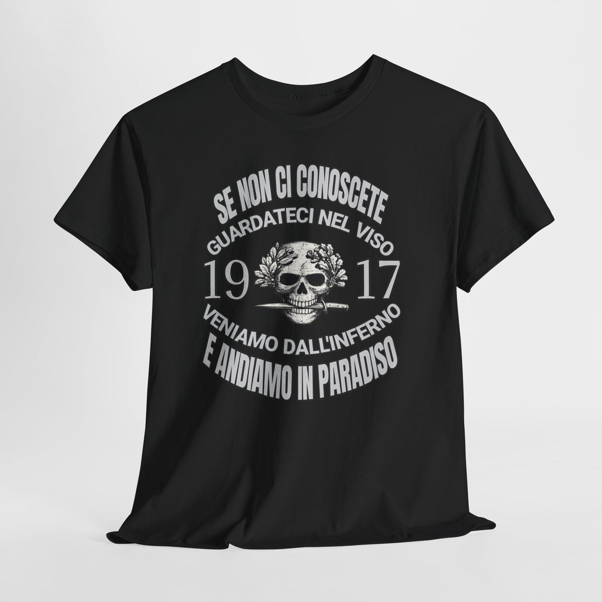 T-Shirt Arditi 1917 Me Ne Frego Militaria Italiana Grande Guerra Teschio