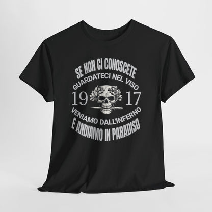 T-Shirt Arditi 1917 Me Ne Frego Militaria Italiana Grande Guerra Teschio