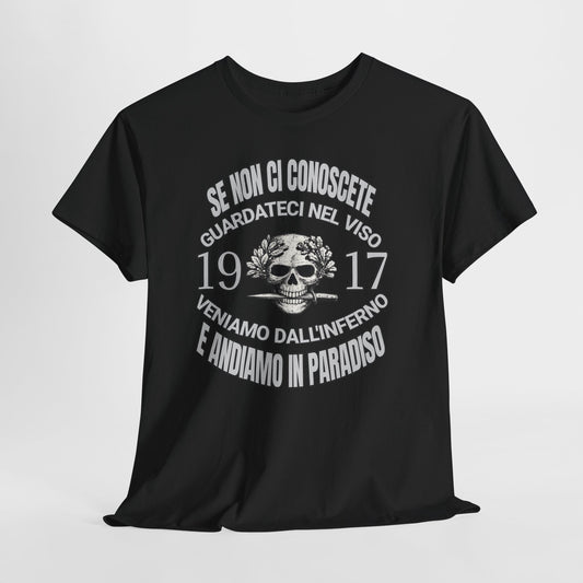 T-Shirt Arditi 1917 Me Ne Frego Militaria Italiana Grande Guerra Teschio