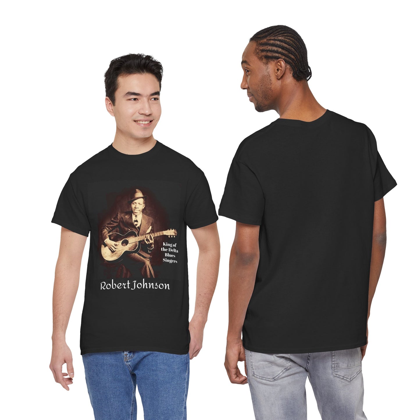 Robert Johnson King of the Blues T-shirt | Music Lover Tee, Vintage Retro Shirt