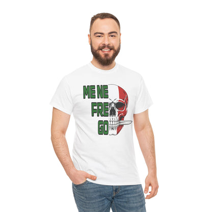 Maglietta Arditi "Me Ne Frego" - T-Shirt Patriottica con Teschio Tricolore