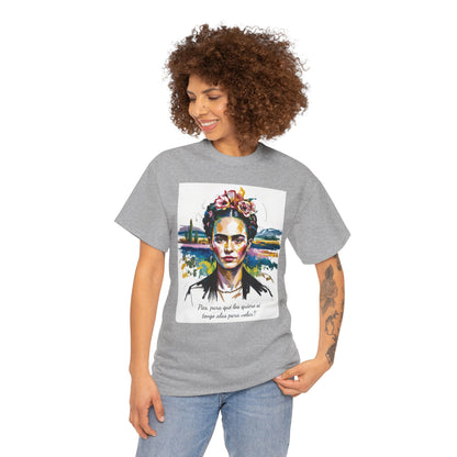 Frida Kahlo T-Shirt, Maglietta con Citazione di Frida Kahlo, Mexican Artist Tee, Gift for Art Lover, Unisex Cotton Tee, Art Inspired Shirt