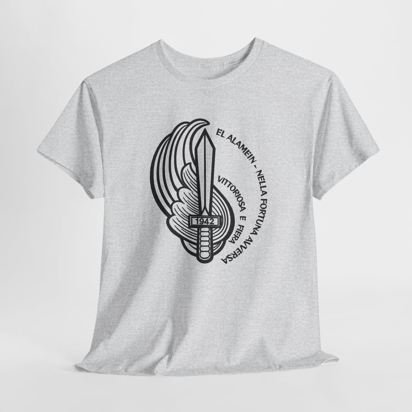 T-Shirt Paracadutisti Folgore El Alamein | Stemma 1942 Pugnale Alato