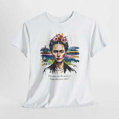 Frida Kahlo T-Shirt, Maglietta con Citazione di Frida Kahlo, Mexican Artist Tee, Gift for Art Lover, Unisex Cotton Tee, Art Inspired Shirt