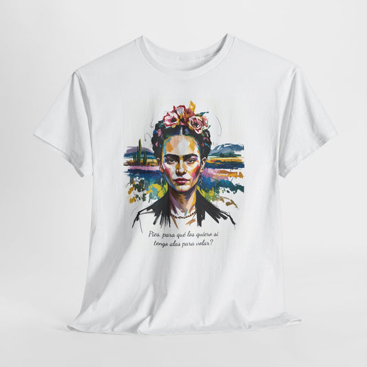 Frida Kahlo T-Shirt, Maglietta con Citazione di Frida Kahlo, Mexican Artist Tee, Gift for Art Lover, Unisex Cotton Tee, Art Inspired Shirt
