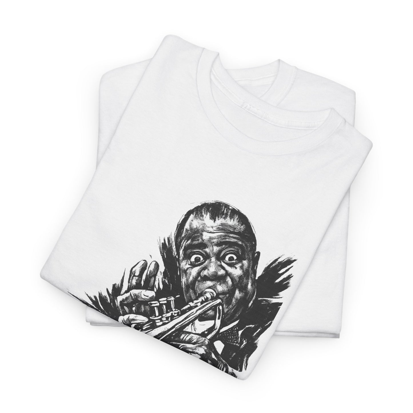 Louis Armstrong Jazz T-Shirt - Maglietta Jazz Tromba | Vintage Jazz Music Tee | Regalo per Amanti del Jazz | Musician Shirt