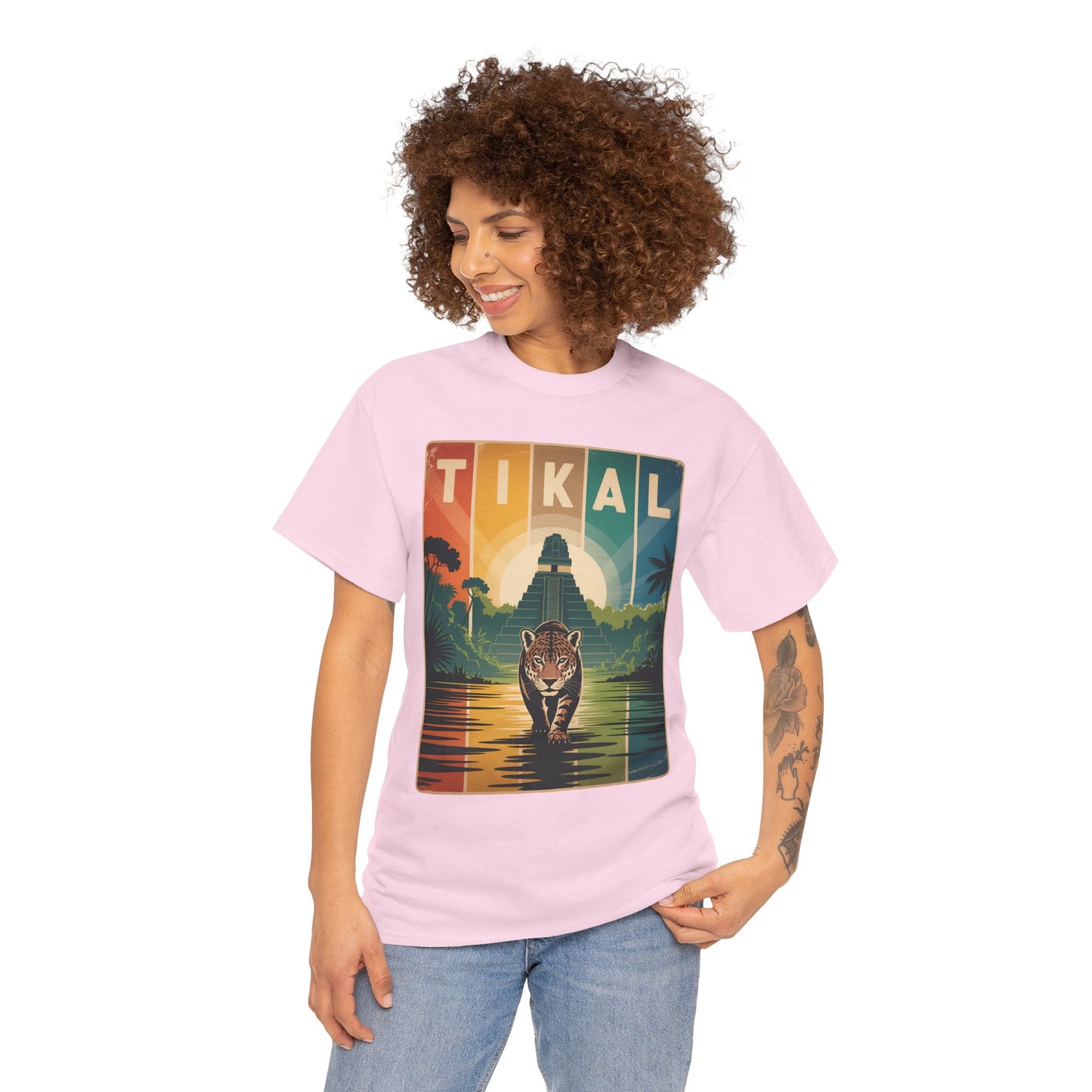Tikal Jaguar T-Shirt — Guatemala Petén Animal Design