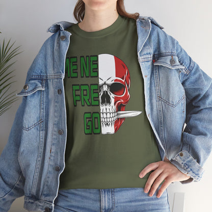 Maglietta Arditi "Me Ne Frego" - T-Shirt Patriottica con Teschio Tricolore