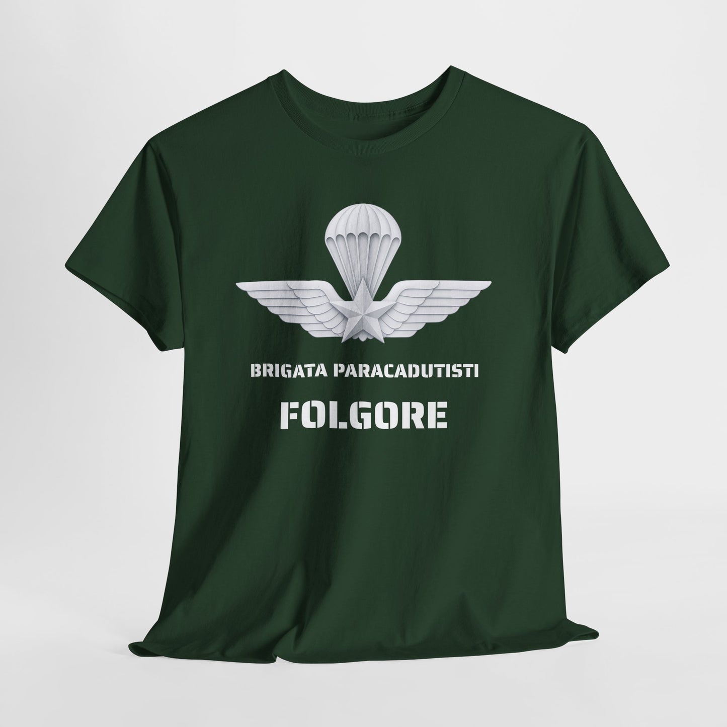 Paracadutisti Folgore T-Shirt Uomo - Brigata Paracadutisti Folgore - Maglietta Militare Italiana Regalo Esercito