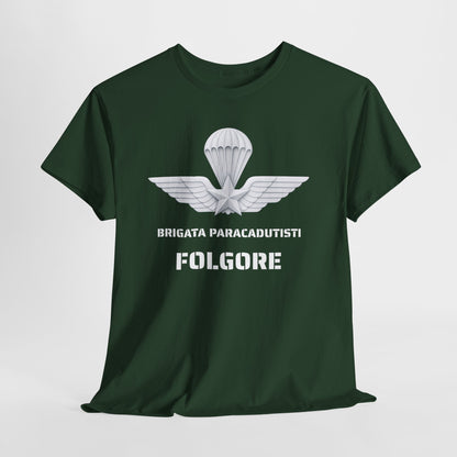 Paracadutisti Folgore T-Shirt Uomo - Brigata Paracadutisti Folgore - Maglietta Militare Italiana Regalo Esercito