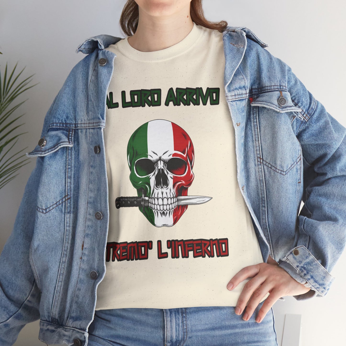 Maglietta Arditi Italiani | T-Shirt Teschio Tricolore Pugnale | Idea Regalo Storia Militare