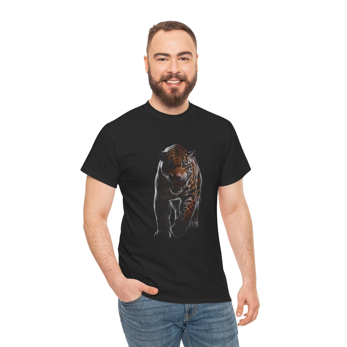 Jaguar Graphic T-Shirt - Jungle Animal Tee (Giaguaro)