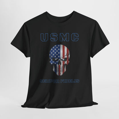 Marines USMC Semper Fidelis T-Shirt | Veteran Patriotic Military Pride Tee