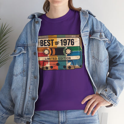 1976 Vintage Cassette 50th Birthday T-Shirt - Limited Edition Retro Bday Tee