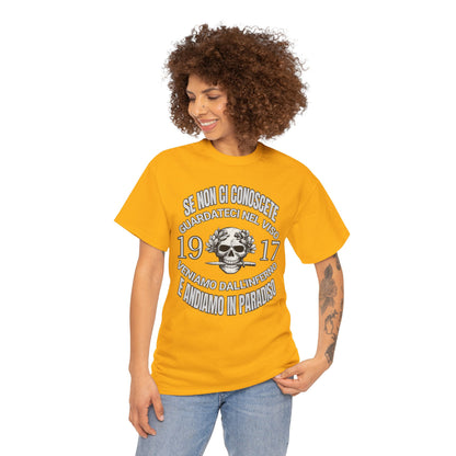 T-Shirt Arditi 1917 Me Ne Frego Militaria Italiana Grande Guerra Teschio