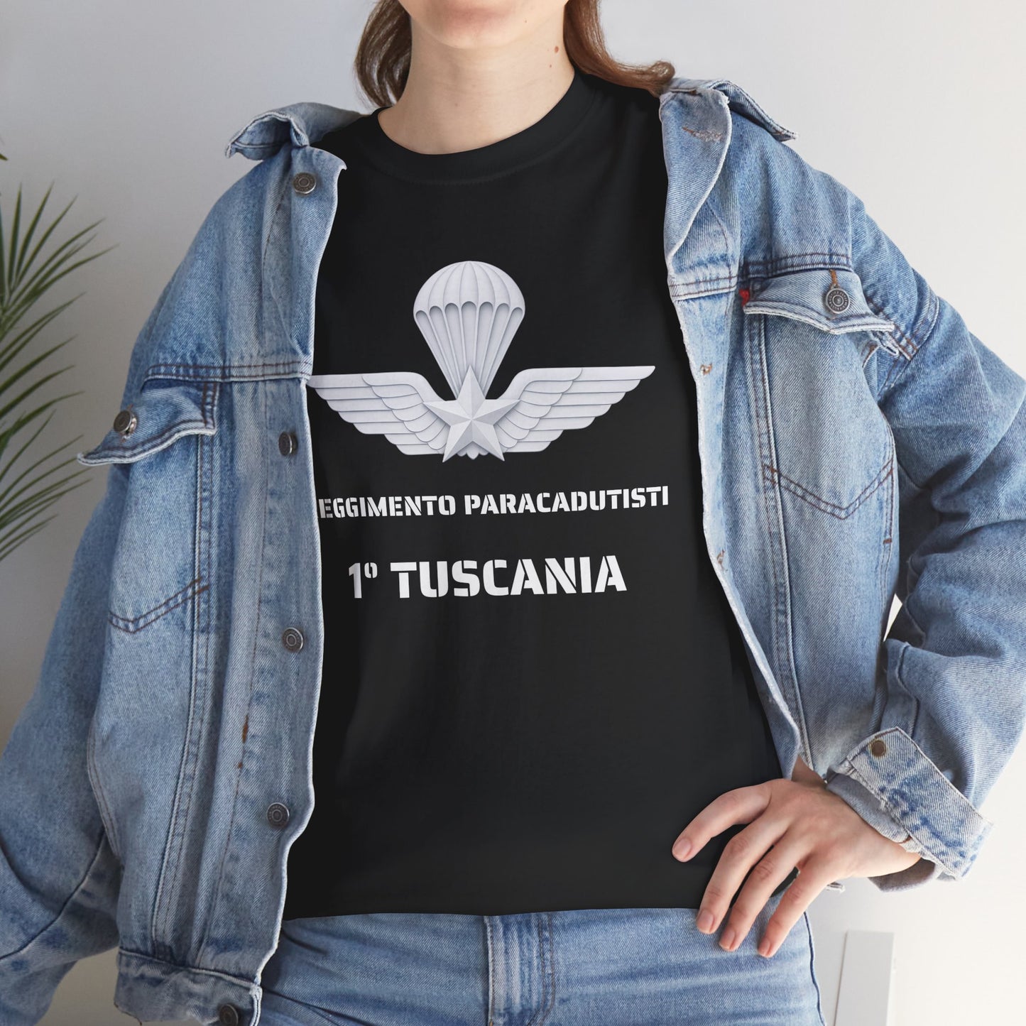 Paracadutisti Reggimento Tuscania Emblema T-Shirt | 1 Tuscania Paratrooper